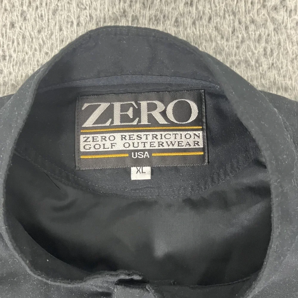 Zero Restriction Jacket‎ Mens XL Black Golf Pullover Windshirt TPC Four Seasons